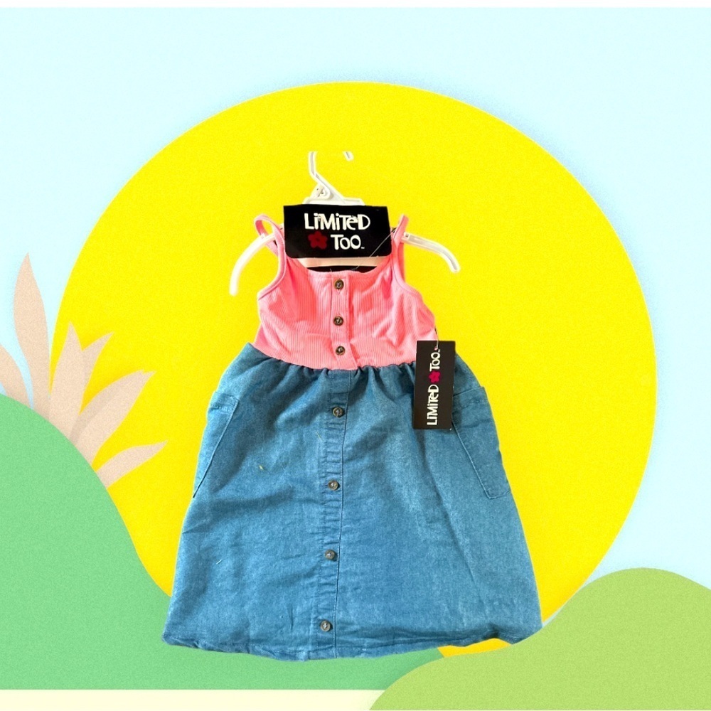 NWT-Limited Too size 4 toddler sun dress.